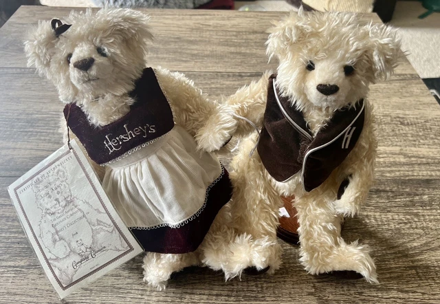 Hershey's Collectibles Kisses & Katie Plush  Bear Limited Edition 2000 W/STANDS