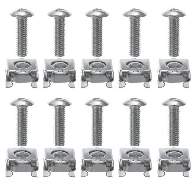 100 PCS NETWORK Rack Screws Server Nut Server Rack Screws £19.
