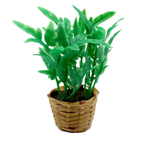 Palmier Miniature Pour Maison De Poupée 1:12 - Pot En Terre Cuite, Hauteur 20cm, Fait Main UK