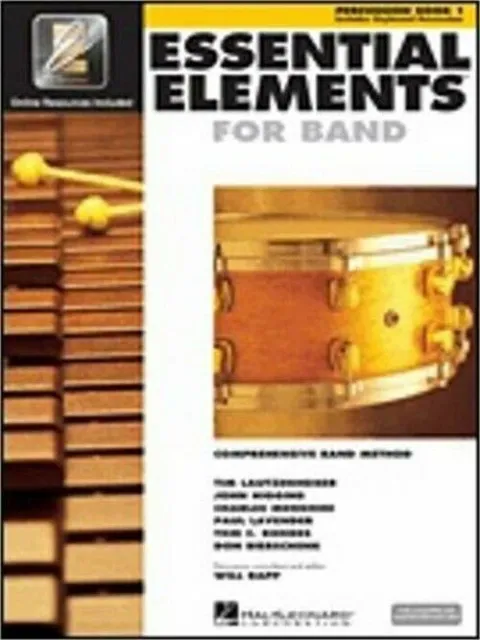 Hal Leonard Essential Elements 2000 Plus Percussion Book 1 with Online Audio