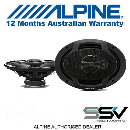 Alpine SPJ-691C3 Type-J 6" x 9" Coaxial 3-Way Speakers SPJ691C3