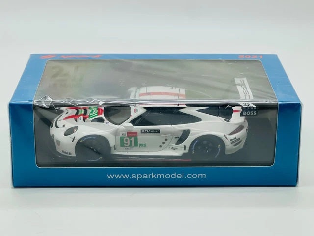 Diecast modelcar Sparky 1/64 Porsche 911 Rsr19 Le Mans 2021 Grey / Red / Black Y272