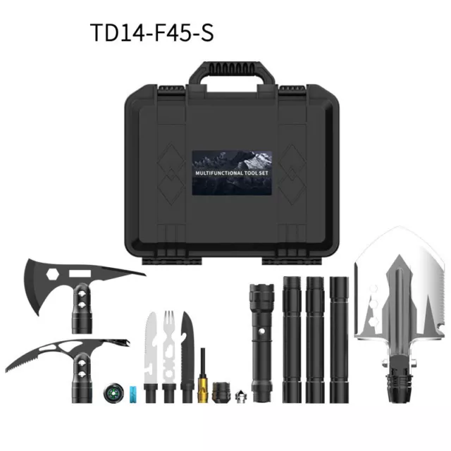 DIY free combination outdoor set shovel pickaxe axe camping mountaineering tool