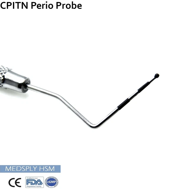 WILLIAM PROBE CPTIN Color Coded Marking Periodontal Dental Instruments ...