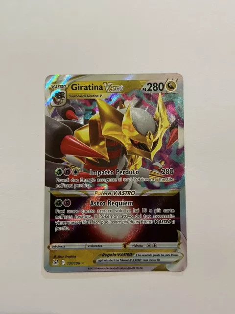 Pokemon - 212/196 GIRATINA V ASTRO Gold Full Art - Origine Perduta - ITA -  MINT