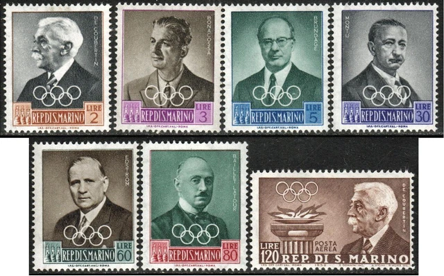San Marino MiNr.: 611 / 617 ** Funktionäre des IOC postfrisch