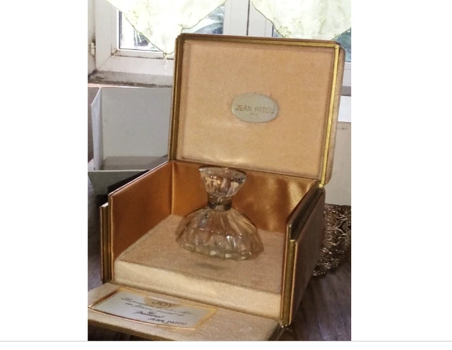 Prestigious Crystal Bottle Baccarat Stamp Joy Jean Patou In Box