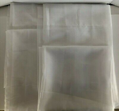 No. 918 Emily Sheer Voile Rod Pocket Curtain Panel, 59" x 95", White
