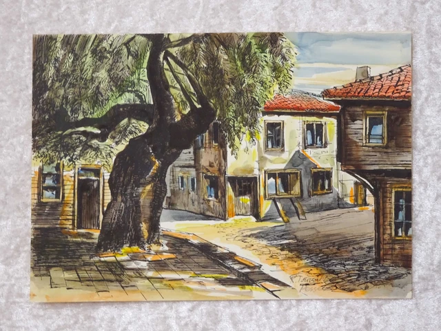 Ujkiml - Pintura Imagen - Acuarela Tinta Técnica Mixta - Firmado