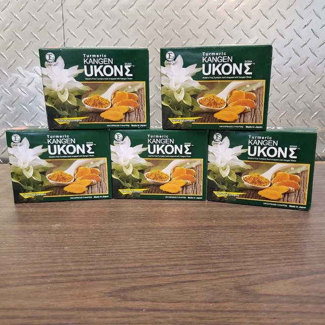 Enagic Kangen Ukon Sigma Turmeric - 500 Capsules 5 Boxes Expired 12/2021 Sealed