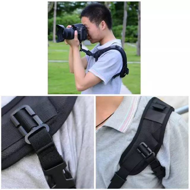 Quick Rapid Double Dual Shoulder Sling Belt Strap for TwoDSLR Digital Camera AU