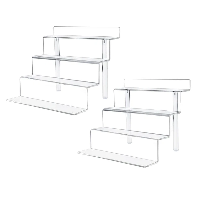 OLACHIKKO Perfume Organizer, 4 Tiers Acrylic Organizers,Transparent Acrylic D...