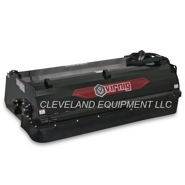 NEW 72" VIRNIG PICK UP BROOM ATTACHMENT Skid Steer Loader Collector Box Sweeper