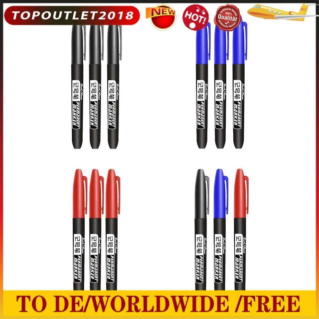 Oiliness Non-Fading & Waterproof Marker Pen Non-Erasable Marker & Hook Pen