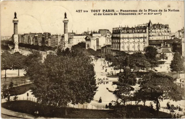 CPA TOUT PARIS 427 12e Place de la nation Cours de Vincennes (1270566)