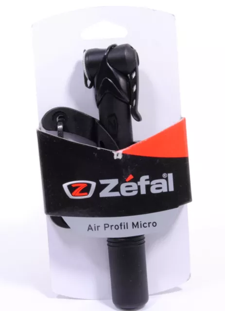 Zefal Air Profil Micro Mini Bicycle Pump, 100 PSI, Black