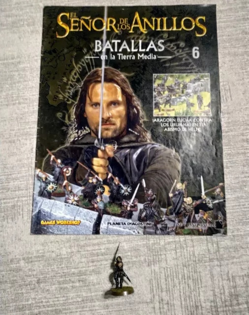 Metal Aragorn - OOP - Warhammer The Lord of the Rings Magazine #6 Deagostini
