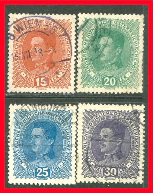 Austria Postage Stamps Scott 168-171, Used Complete Set!! A115a