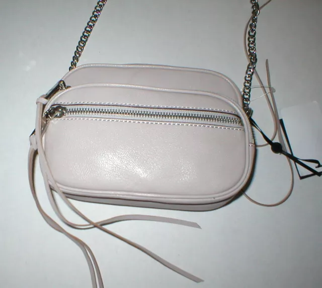 NWT NEW WOMENS DKNY Gray Stone Cross Body Bag Handbag Logo Silver ...