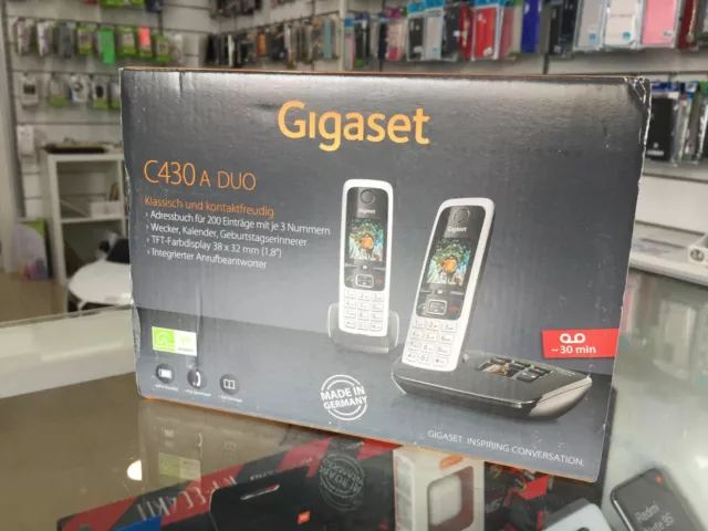 Gigaset C430A Duo - Teléfono inalámbrico Pantalla Color de 1.8" DECT 50 m-300 m