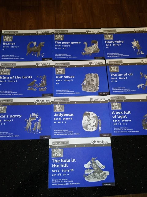 READ WRITE INC. Phonics: Black and White Blue Set 6 Storybooks Mixed ...