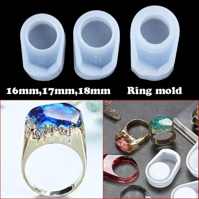 Epoxy Resin Outil Cristal Moule en résine Bague Moule en silicone Bijouterie