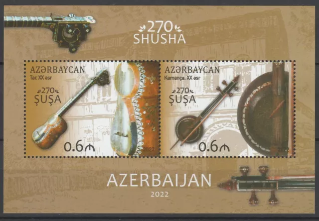 Azerbaijan 2022 Musical Instruments MNH sheet