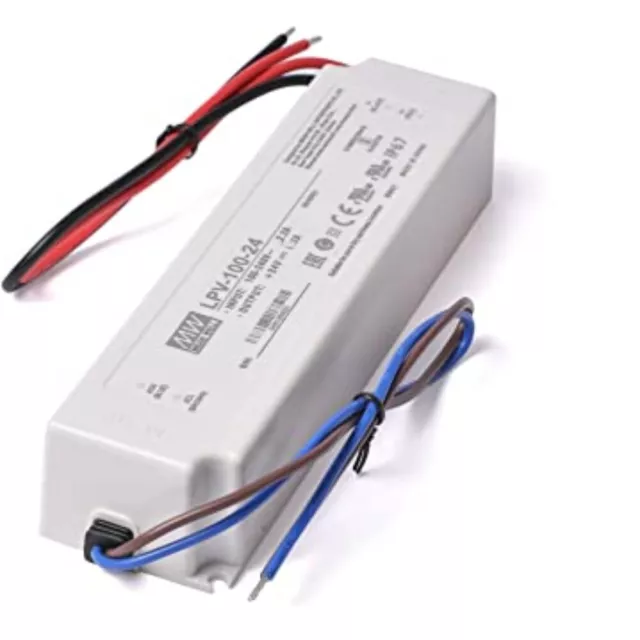 Alimentation Switching 100.8W 24Vdc 4.2A Simple Sortie LPV-100-24 IP67 MeanWell 3