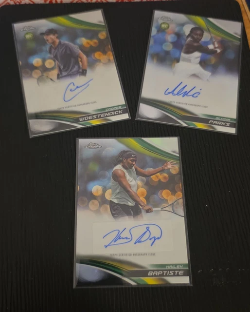 TOPPS TENNIS CHROME 2025 Refractor Parallel Auto Cards EUR 4,99 ...