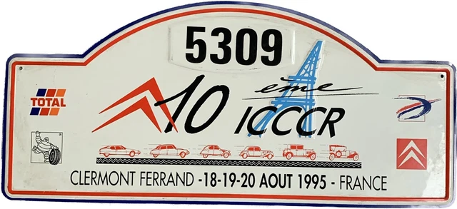 PLAQUE DE RALLYE La Levalloisienne Grande Retrospective Citroën 1991