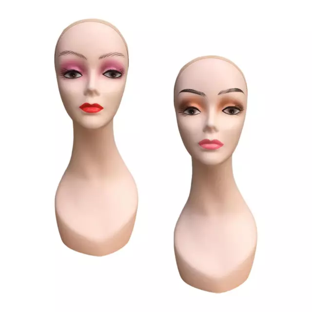 Tête de Mannequin Chauve Femme Porte-Perruque Durable pour Chapeaux