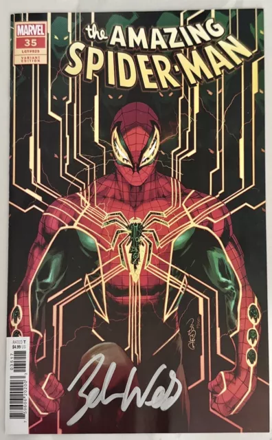 Amazing Spider-Man 35 Nm 1:25 Gleason Variant Signed By Zeb Wells W/Coa