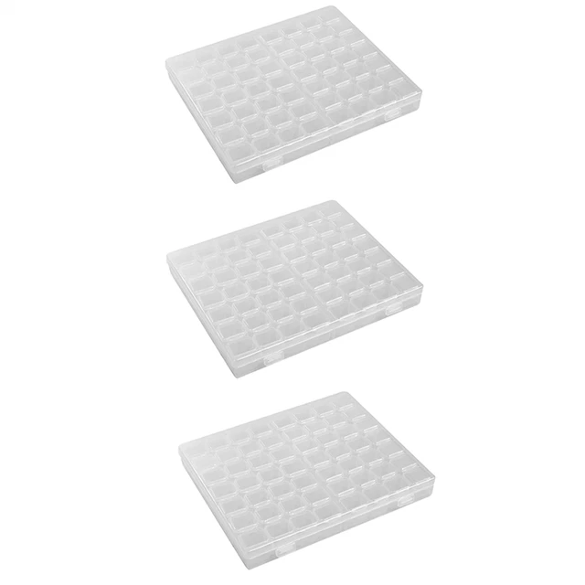 3x 56 griglia strumento di memorizzazione fai da te plastica trasparente rimovibile org W8C6