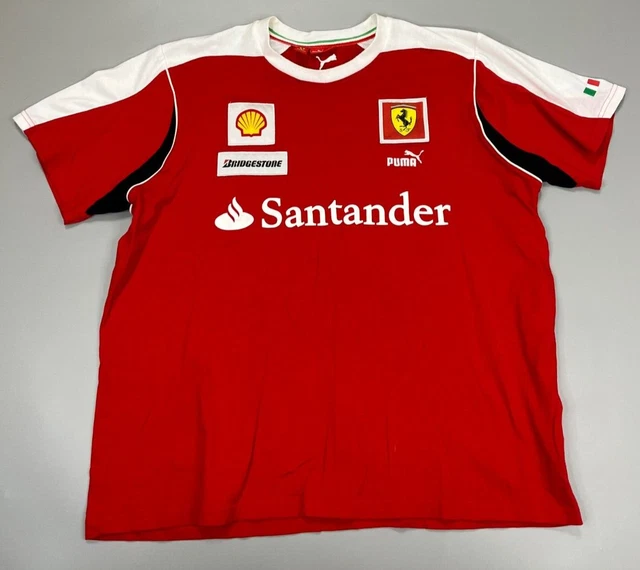 PUMA SCUDERIA FERRARI F1 Formula One Racing team tshirt Size XL EXTRA