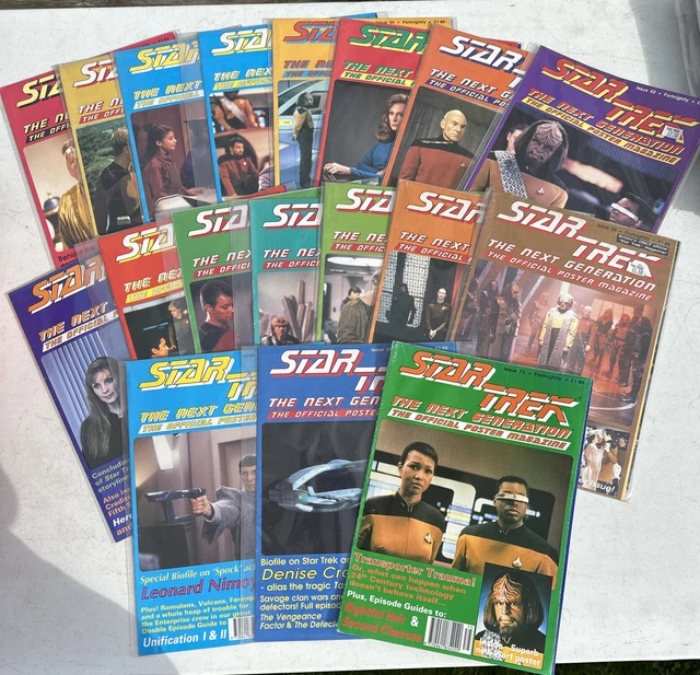STAR TREK The Next Generation Official Poster Magazine x18 Picard Borg Enterpise