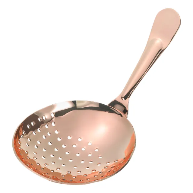 Julep Strainer, 1pcs - Stainless Steel Cocktail Strainer (Rose Gold, 155mm)