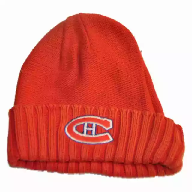 Montreal Canadiens Rétro Marca Unisex Sbiadito Rosso con Risvolto Knit Berretto