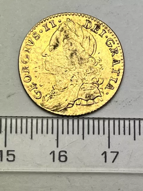 1758 George II Silver Sixpence - Gilt to pass as a Half Guinea!!! (D728)