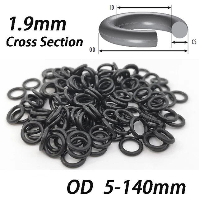 O-Ring Nullring Rundring 34,60 X 2,62 Mm BS126 NBR 70 Shore A Schwarz