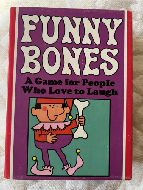 Funny Bones Card Game 1968 Parker Brothers Oversized Card Game Complete Vintage