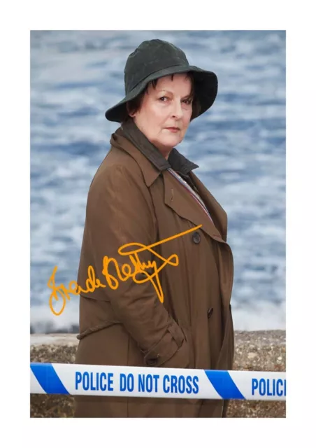 Brenda Blethyn Vera TV Crime series A4 Poster repro autograph choice of frame