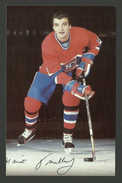 Mario Tremblay Montreal Canadiens Team Issued Hockey Postcard