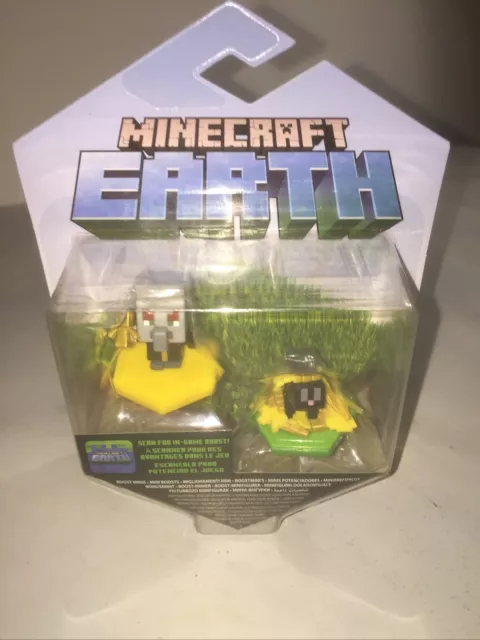 MINECRAFT EARTH Boost Mini Figure 2-pack, NFC Chip Enabled for