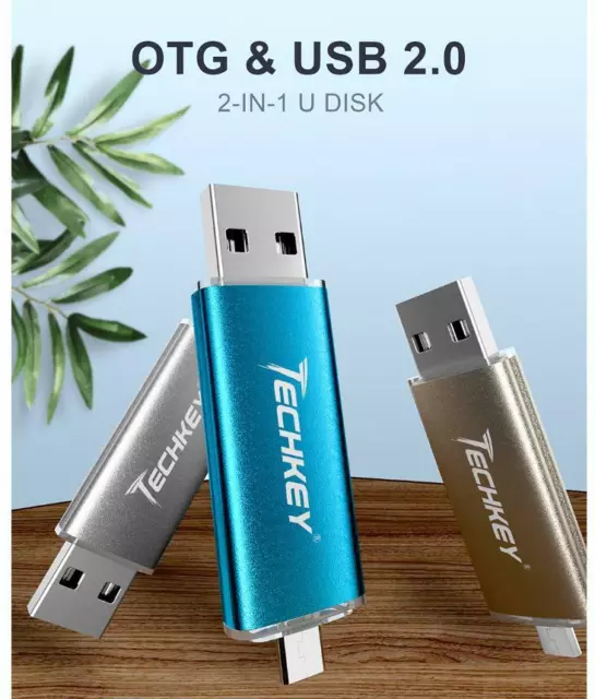 Clé USB OTG 4 Go 2 en 1 micro USB flash Compatible Windows,iOS,Androïd