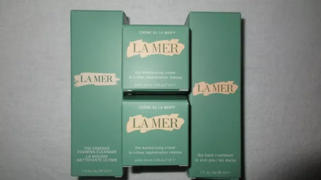 LA MER 2x The Moisturizing Cream - 7ml + Hand Treatment & Foaming Cleanser