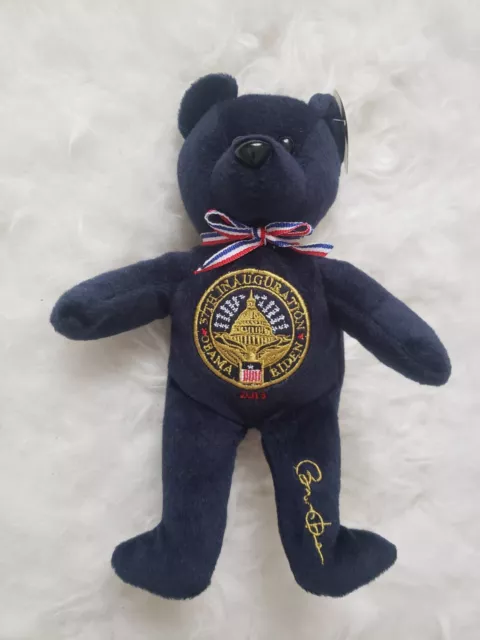 Barack Obama/Biden 57th Presidential Inauguration Beanie Bear 2013'