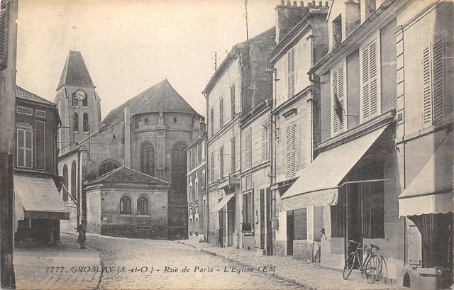95-Groslay-Rue De Paris-L Eglie-N�6026-F/0209