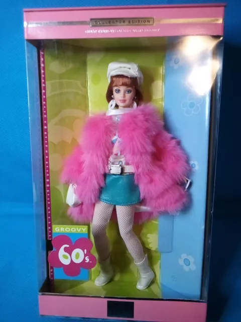 Groovy 60's Barbie Doll Great Fashions of the 20th Century NFRB Mattel 27676