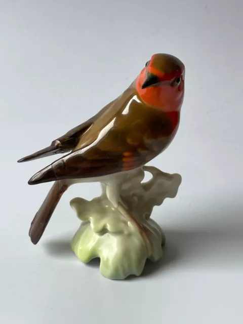 oiseau rouge gorge sur branche porcelaine de la maison HUTSCHENREUTHER