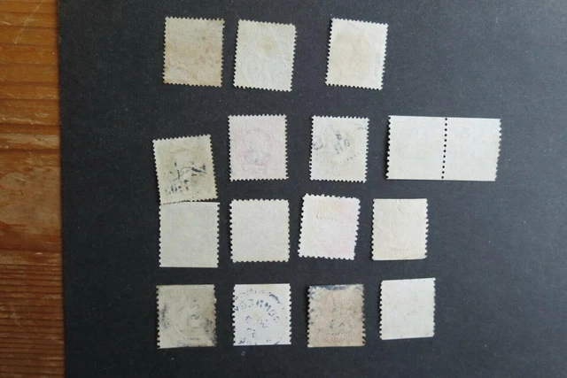 Schweden, Sverige, 16 sehr alte Briefmarken,  siehe Bilder 2